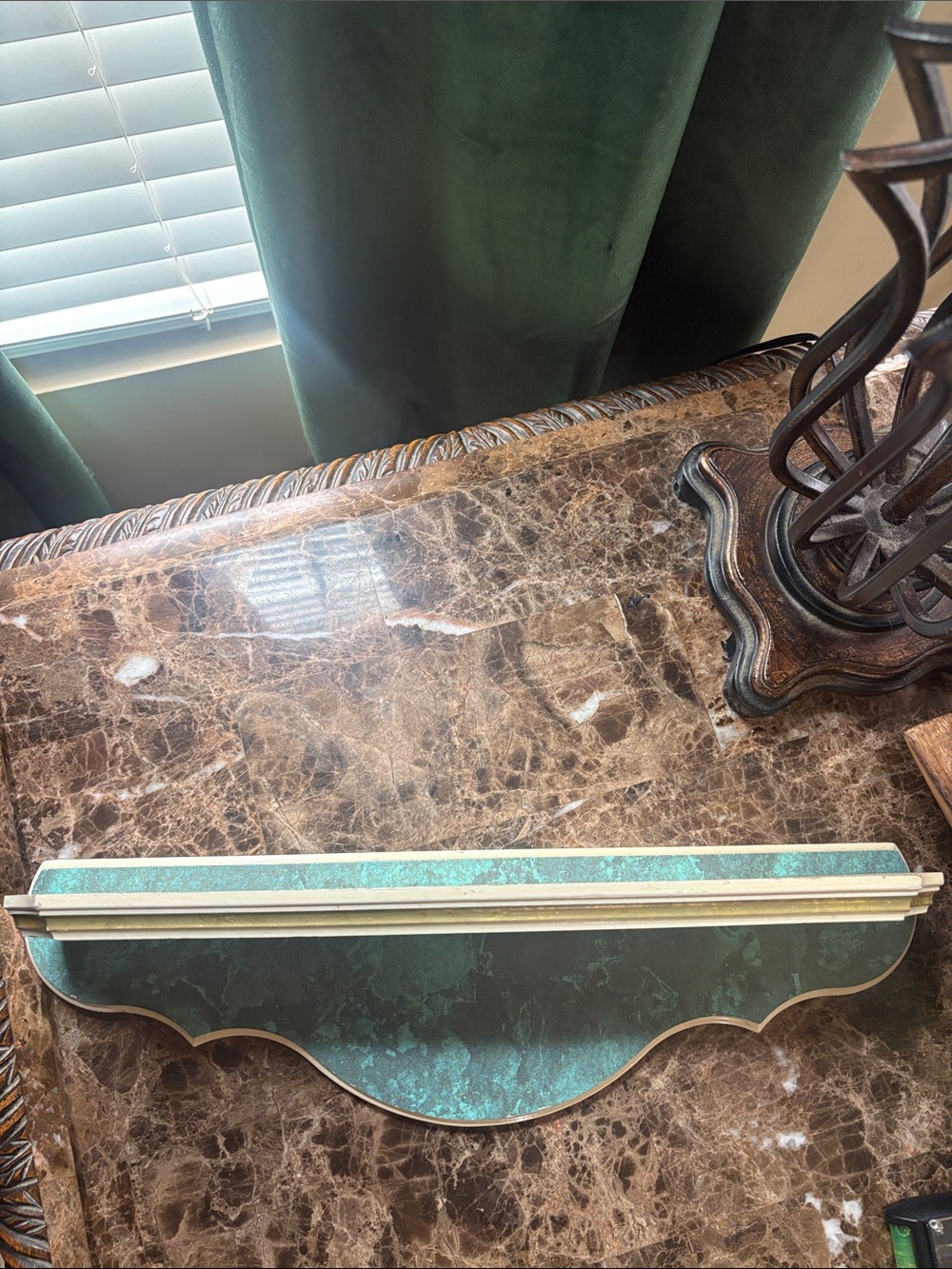 Vintage wooden shelf Decorative Accent